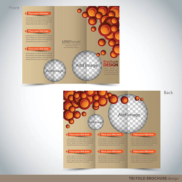Tri-Brochure dossier Brochure mock up - Illustration vectorielle