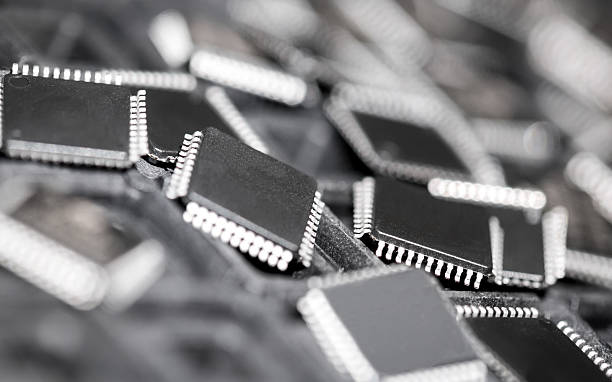 Heap of CPU micro controllers -  Stock Photo