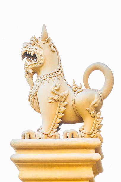 istock Lion statue style Thailand. 500364688