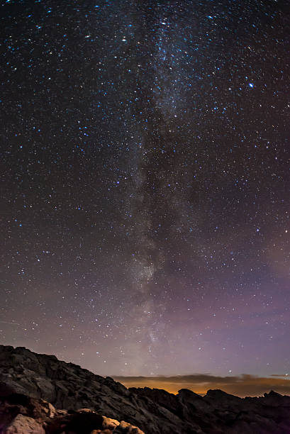 istock Milky way and stars over Austrian mountains 500369302