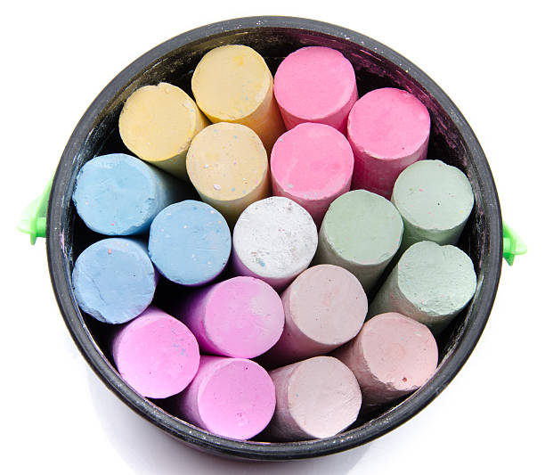 istock Box with large chalk sticks of different colors 500374389