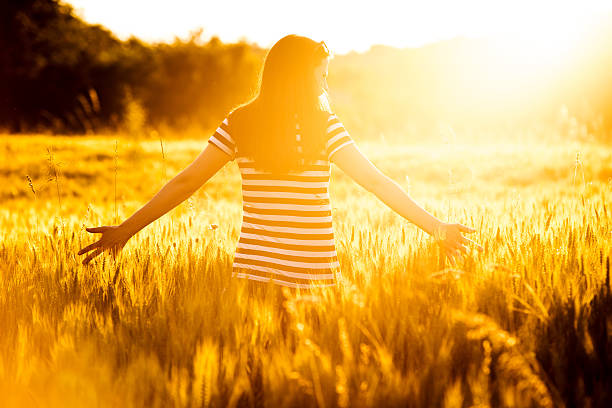 Woman in field