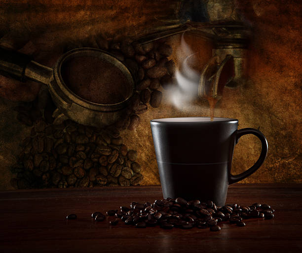 hot cofee and mug