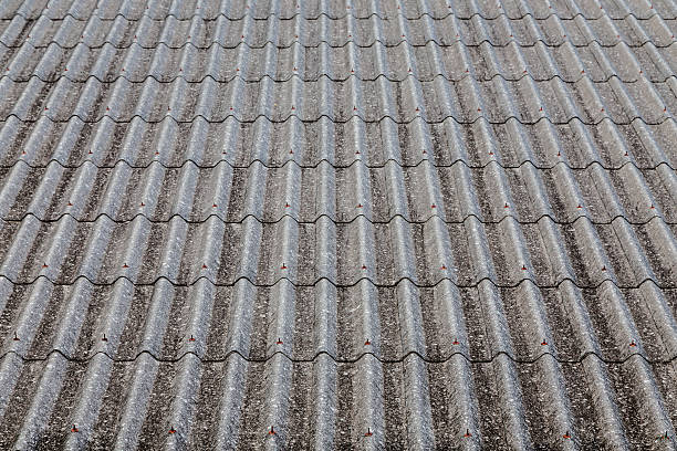 istock monotone Old roof tiles 500379725