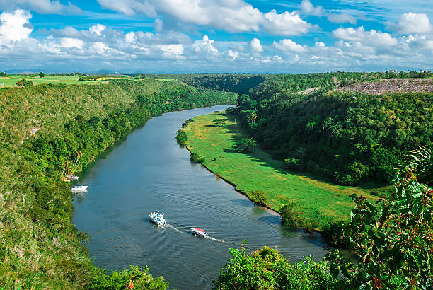 istock The river in the valley between the hills 500388204