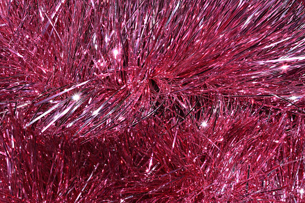 istock Background of pink Christmas garland 500388954