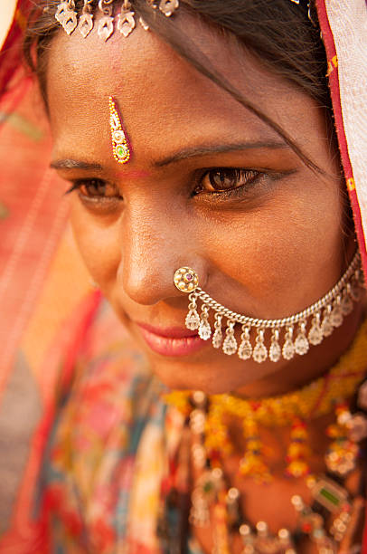 istock Traditional Indian woman portrait 500389376