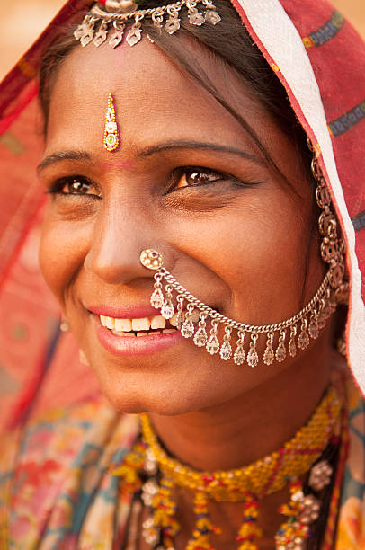 istock Traditional Indian female smiling 500389506