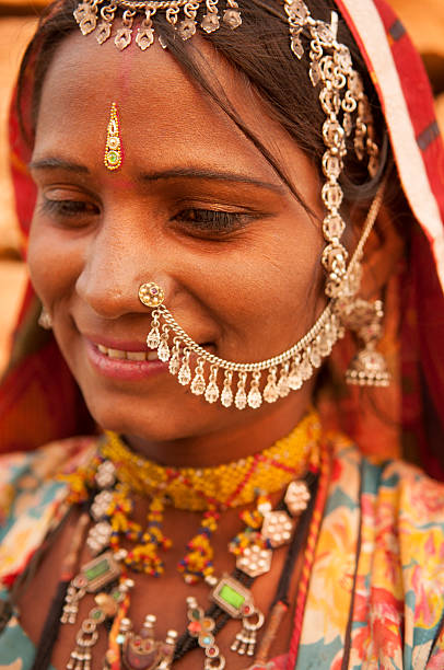 istock Traditional Indian woman smiling 500389588
