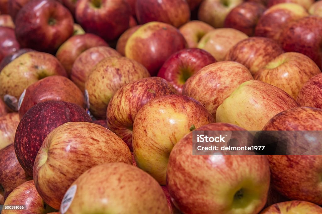 background with fresh red apples 2015 Stock Photo