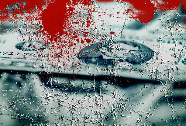 Money and blood - grunge textured collage Money and Blood , grunge abstract textured conceptual collage with space for your text bloody money stock pictures, royalty-free photos & images