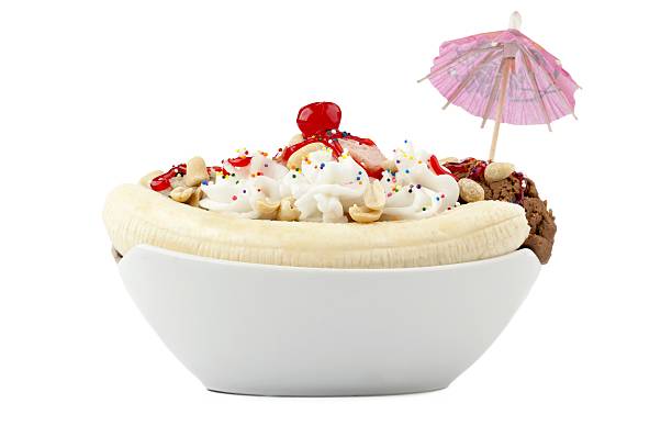 istock banana spit on in white bowl 500392444
