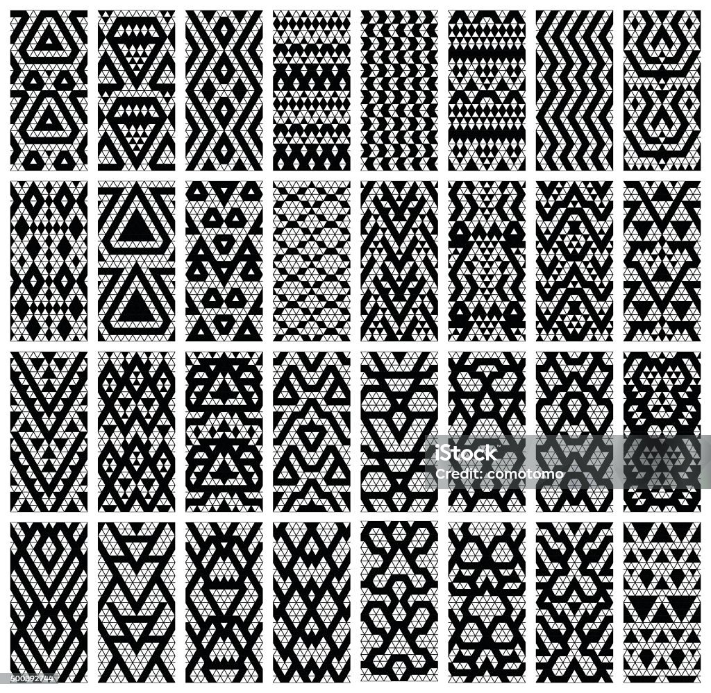 Pattern 32 Set Of 32 Patterns Stock Illustration - Download Image Now - 2015 ...