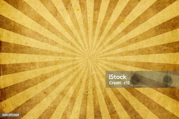 Sun Rays On Old Grunge Paper Stock Photo - Download Image Now - Blank, Brown, Carton