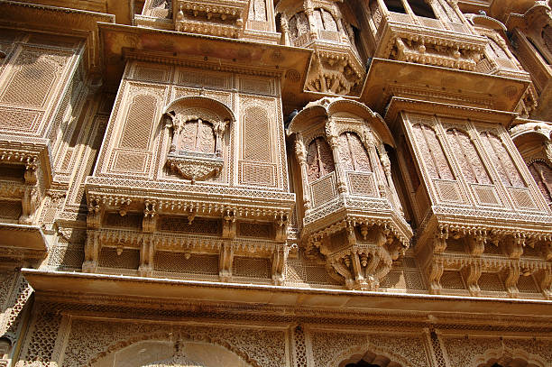 Patwa Haveli, Jaisalmer, Rajasthan, India - Stock Image This photo is taken at patwa haveli jaisalmer rajasthan. jaisalmer stock pictures, royalty-free photos & images