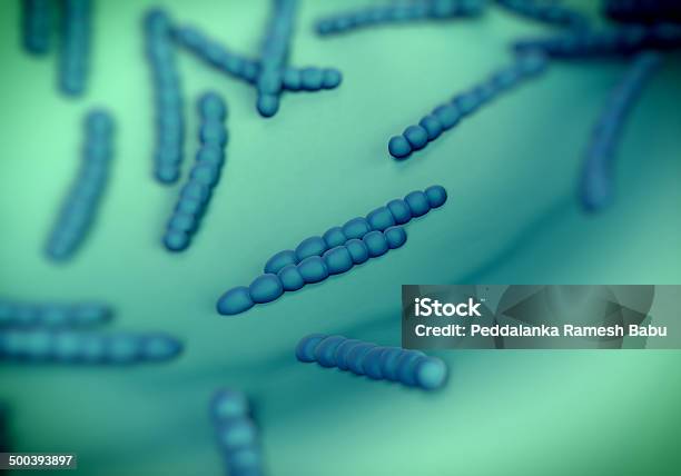 Streptococcus Pneumoniae Bacteria Artwork Stock Photo - Download Image Now - Bacterium, Biological Cell, Biology