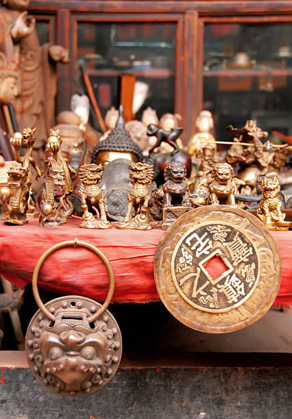 Bronze Chinese Souvenirs stock photo