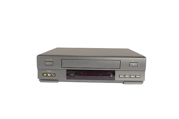 videorecorder 白背景 - vcr video cassette tape video television ストックフォトと画像