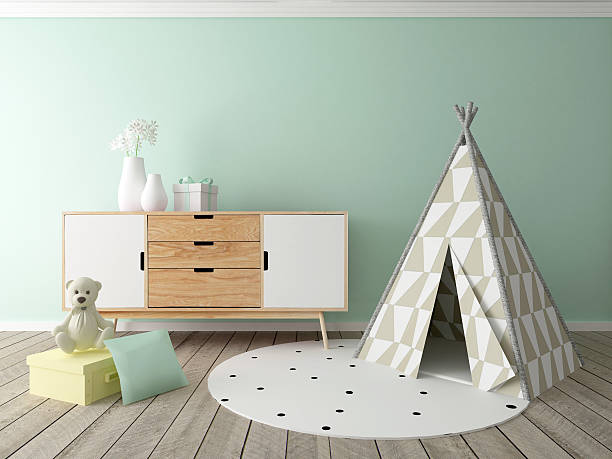 children room interior stock photo