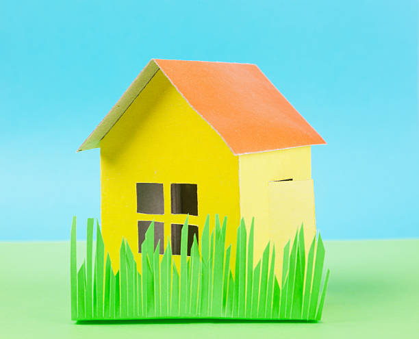istock Paper house against the blue sky 500397750
