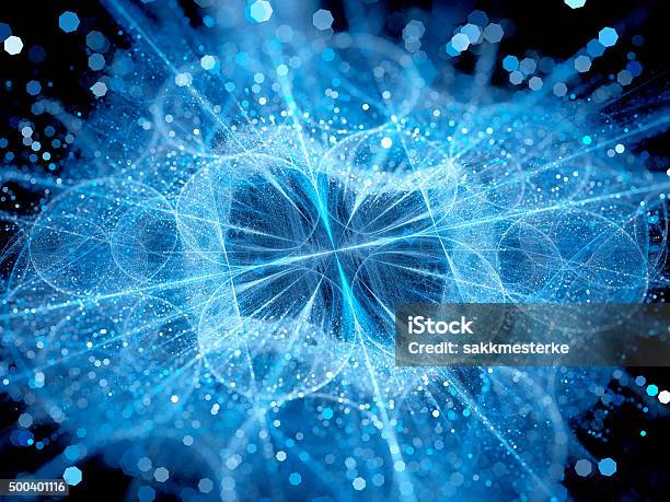 Azul Brillante Microlenses Con Partículas Foto de stock y más banco de imágenes de Física - Física, Tecnología, Estructura molecular