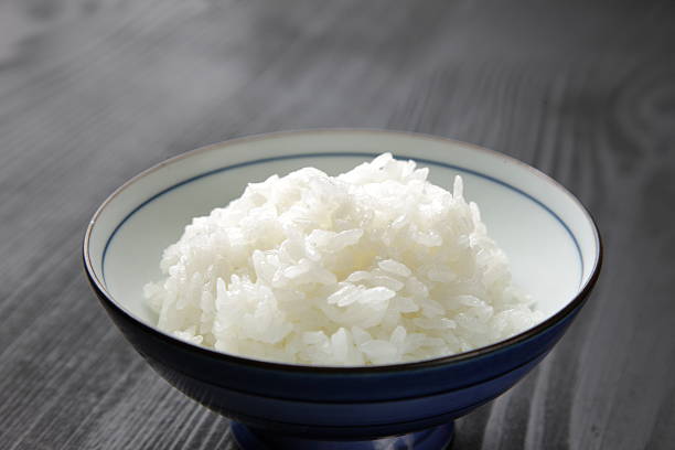istock Japanese steamed rice 500402223