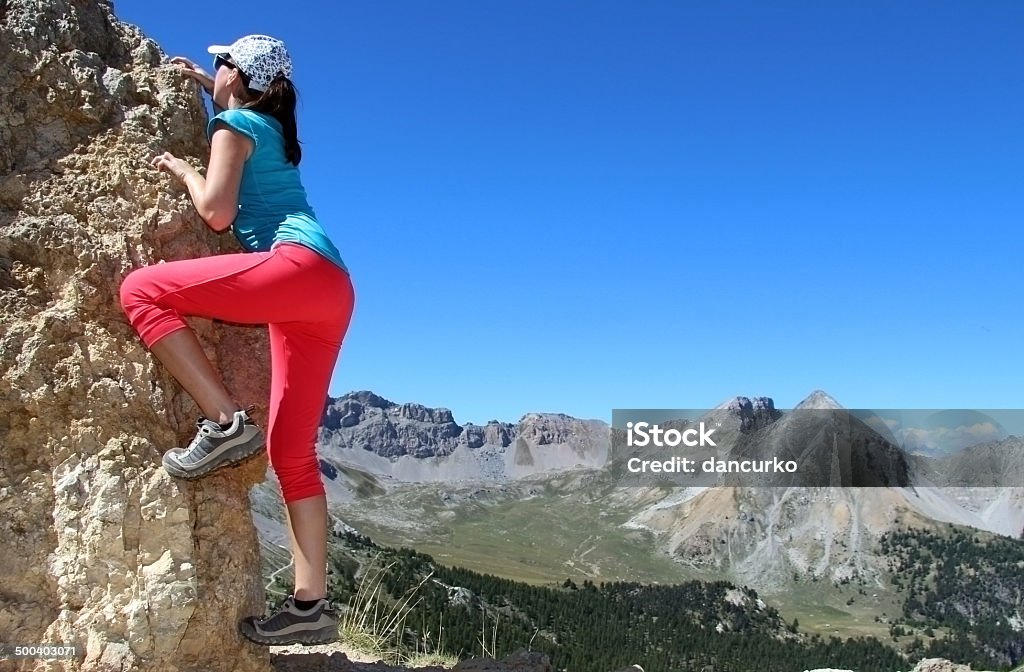 Klettern Mädchen - Lizenzfrei Aktivitäten und Sport Stock-Foto