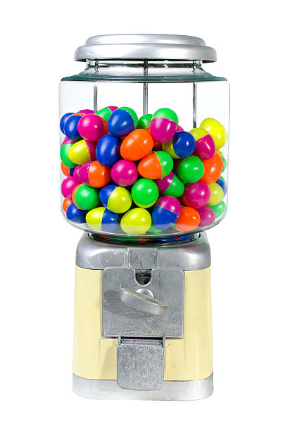 istock Vintage Eggs Slot Machine on White Background 500403489