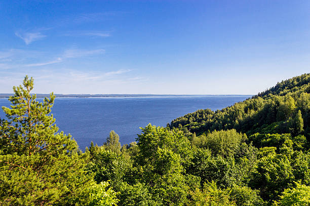 votkinskoe reservoir stock photo