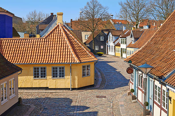 le poète hans christian andersen de la maison d'enfance - odense hans christian andersen town denmark photos et images de collection