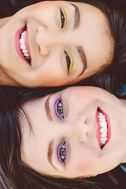 istock Best friends faces close together 500405643