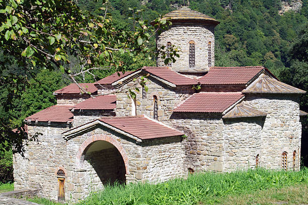 Assentamento " Magas ". Templo médio Alans. - foto de acervo