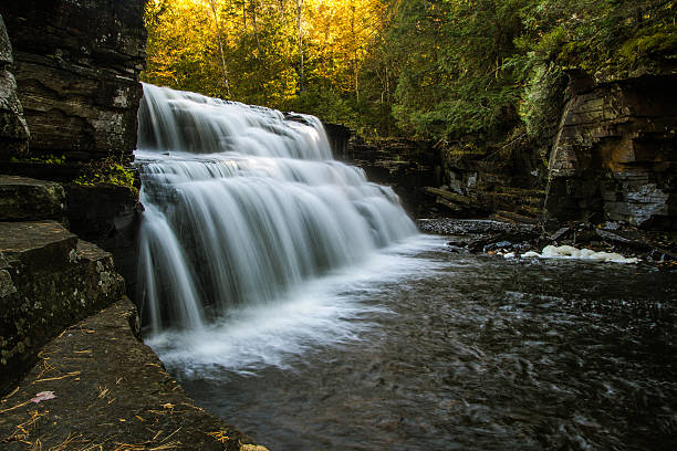 istock Canyon Falls During A Michigan Autumn 500421660