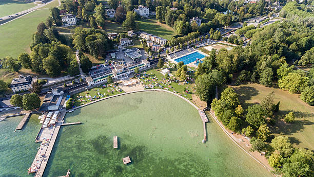 istock lido in Gmunden Austria 500422772