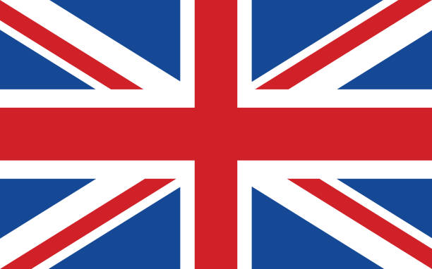 flagge von großbritannien - england stock-grafiken, -clipart, -cartoons und -symbole