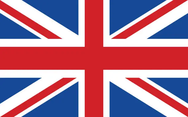 Vector illustration of Flag of United Kingdom