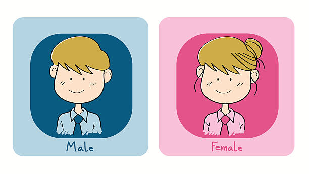 Gender sign Male and Female vector art illustration
