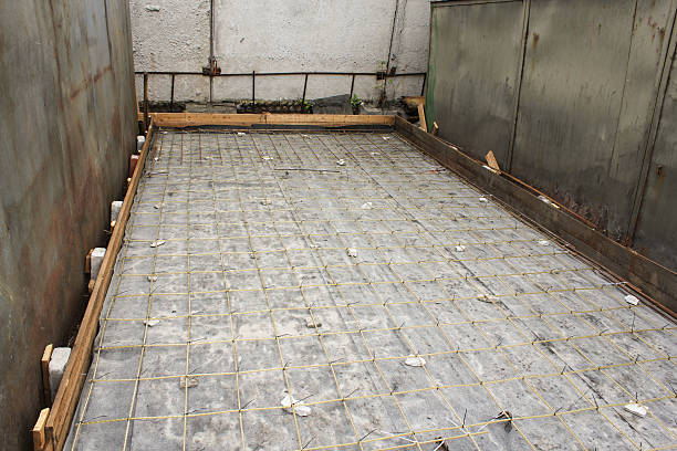 istock Ready for a concrete frame of the composite reinforcement. 500426218
