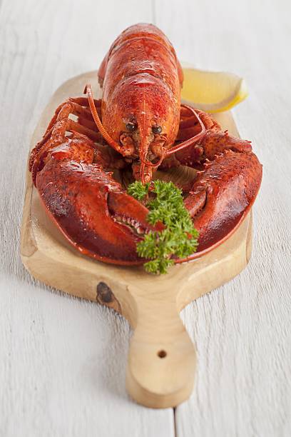 istock boiled lobster on a wooden board 500426562