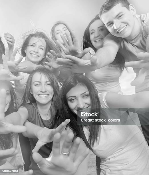 Friendship Stock Photo - Download Image Now - Adult, Black And White, Carefree