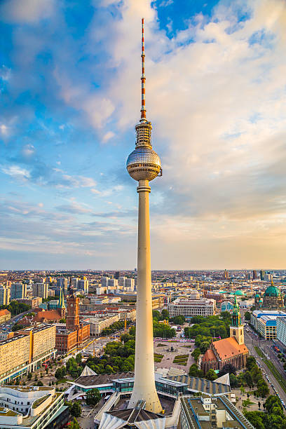 istock Berlin skyline with TV tower at sunset, Germany 500428212
