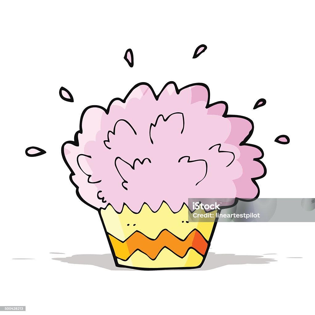 Cartoon Cake Exploding Cartoon Exploding Cupcake Stock Illustration - Download Image Now ...