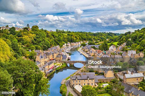 Historic Town Of Dinan Bretagne France Stock Photo - Download Image Now - France, Brittany - France, Dinan