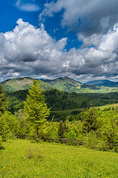 istock Mountains in clouds in Ukraine 500429253