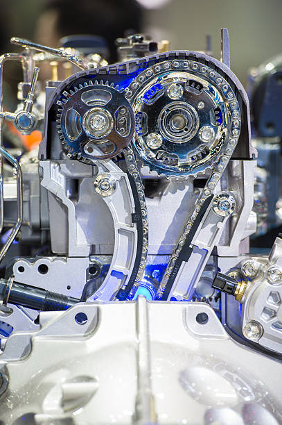 istock Close up of car engine 500430012