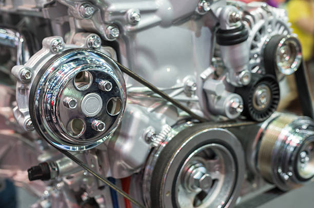 istock Close up of car engine 500430302