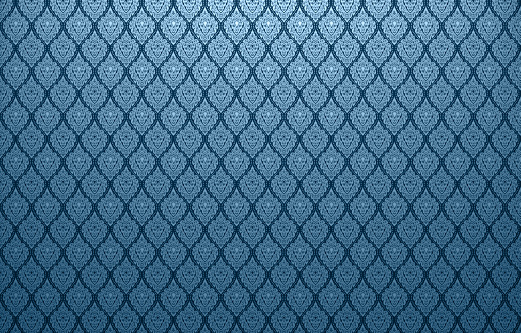 Blue textured background wall paper with chevron shaped