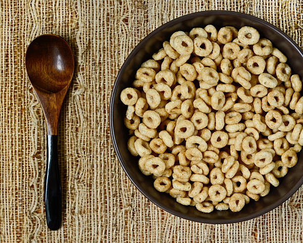 istock Bowl of cereal and a spoon 500431357