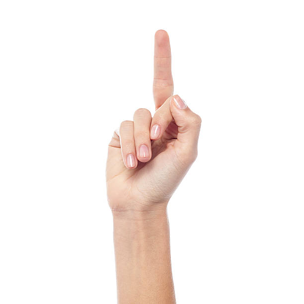 istock Female hand showing middle finger 500431727