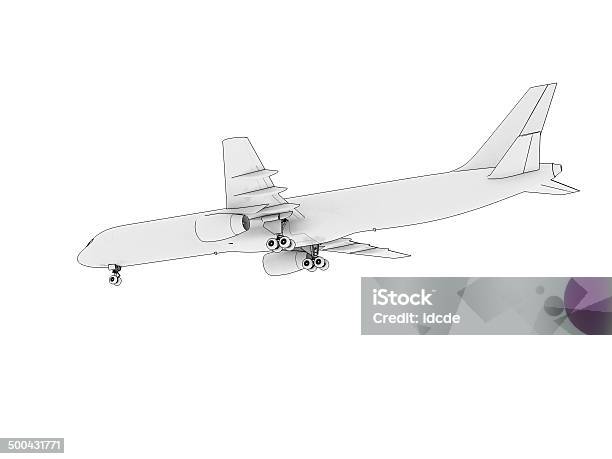 Airplane Silhouette Stock Photo - Download Image Now - Aerospace Industry, Aircraft Wing, Airplane